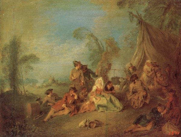 Pater, Jean-Baptiste Soldiers'Etape France oil painting art